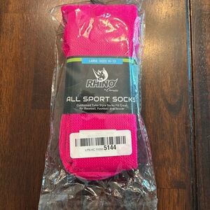 Pink All Sport Socks size 10-13